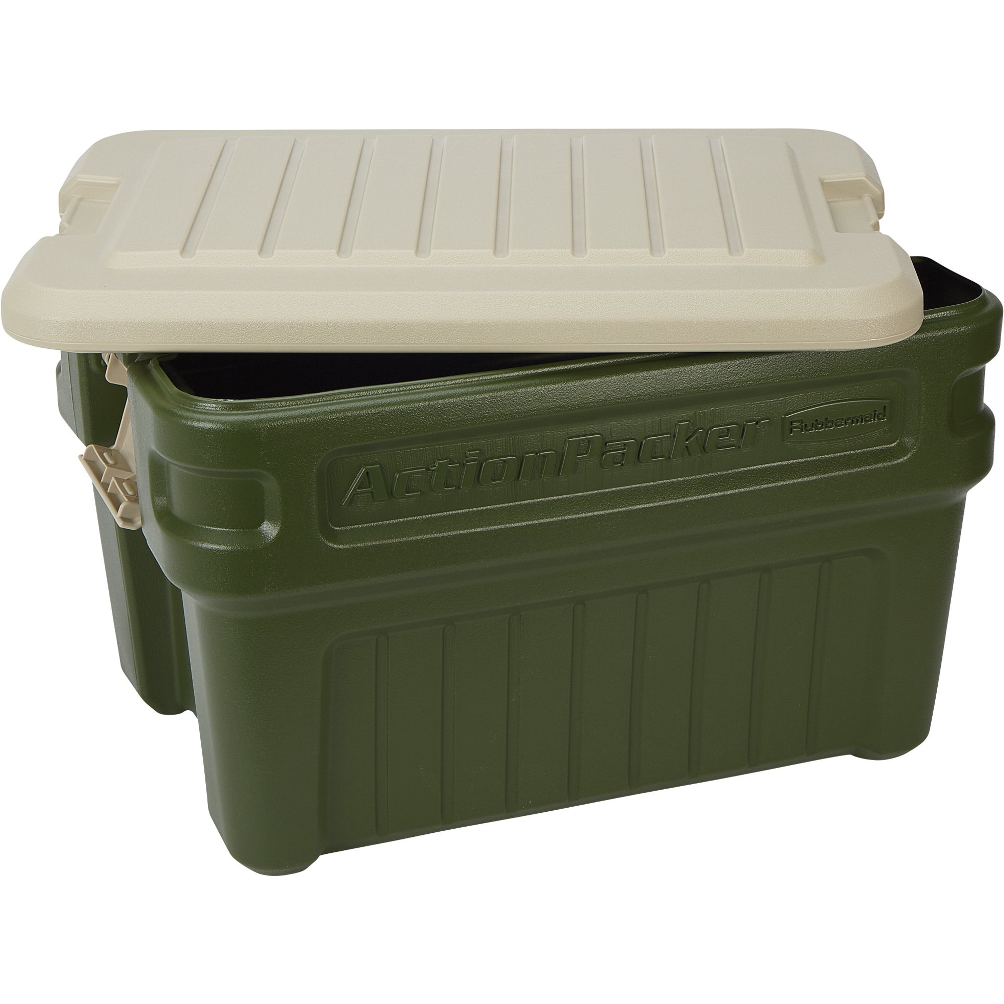 Rubbermaid Action Packer Heavy-Duty Storage Container — 24-Gallon, Forest Green